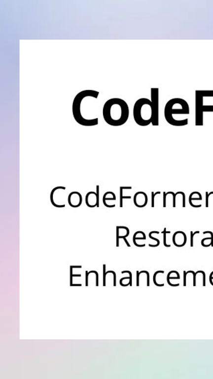 codeformer下载苹果