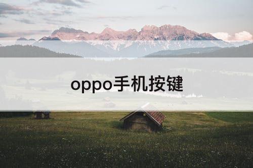 oppo手机按键